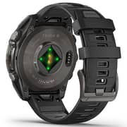 Garmin Fenix 8 AMOLED 47mm Smartwatch Sapphire Carbon Gray DLC Titanium With Black/Pebble Gray Silicone