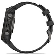 Garmin Fenix 8 AMOLED 47mm Smartwatch Sapphire Carbon Gray DLC Titanium With Black/Pebble Gray Silicone