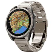 Garmin Fenix 8 AMOLED 47mm Smartwatch Sapphire Bare Titanium Graphite With Titanium Band Plus Graphite Silicone Band 010-02904-40