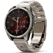 Garmin Fenix 8 AMOLED 47mm Smartwatch Sapphire Bare Titanium Graphite With Titanium Band Plus Graphite Silicone Band 010-02904-40
