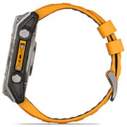 Garmin Fenix 8 AMOLED 51mm Smartwatch Sapphire Titanium With Spark Orange/Graphite Silicone Band