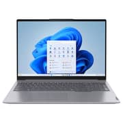 Lenovo ThinkBook 16 G7 IML (2024) AI PC - 1st Series / Intel Core Ultra 7-155H / 16inch WUXGA / 512GB SSD / 16GB RAM / Shared Intel Arc Graphics / Windows 11 Pro / English & Arabic Keyboard / Arctic Grey / Middle East Version - [21MS00AGAX]
