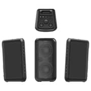 Aqua Marine Portable Rechargeable Bluetooth Party Speaker Black