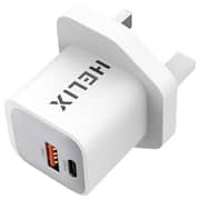 Helix Duo Port Wall Charger White