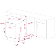 TEKA Partially Integrated Dishwasher with Eco Wash System - DSI 46750 SS