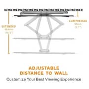 Newstar Classic Full Motion TV Wall Mount Black