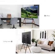 BEETEC Four-Legged Metal Easel TV Floor Stand 32-75 Inch TVs, VESA 600x400mm, Black TF-FS102B