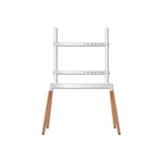 BEETEC Four-Legged Metal Easel TV Floor Stand 32-75 Inch TVs, VESA 600x400mm, White TF-FS102W