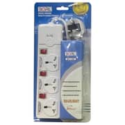 Borl 3 Way Outlets Power Extension White