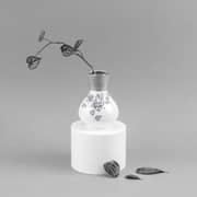 Lilac Grey Flower Vase