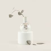 Lilac White Flower Vase