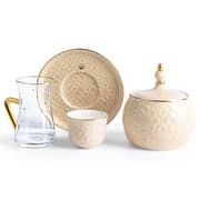 Crown Tea & Arabic Coffee Set 19pc Set