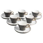 Crown Porcelain Tea 12pc Set
