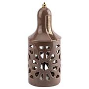 Nour Brown Medium Electronic Candle Holder