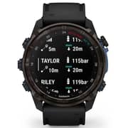 Garmin 010-02752-11 Descent MK3i Smartwatch Carbon Grey DLC Titanium With Black Silicone Band