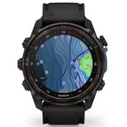 Garmin 010-02752-11 Descent MK3i Smartwatch Carbon Grey DLC Titanium With Black Silicone Band