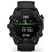 Garmin 010-02752-11 Descent MK3i Smartwatch Carbon Grey DLC Titanium With Black Silicone Band