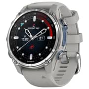 Garmin 010-02753-04 Descent MK3 Smartwatch Stainless Steel With Fog Grey Silicone Band