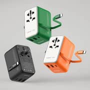 Momax 1 World Travel Adaptor Black