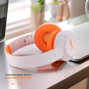 Altec Lansing MZX4500 On Ear Wireless Headset White/Orange