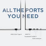 ASUS Zenbook S 14 OLED (2024) AI PC – Intel Core Ultra 7 / 14inch 3K / 1TB SSD / 32GB RAM / Shared Intel Arc Graphics / Windows 11 Home / English & Arabic Keyboard / Zumaia Grey / Middle East Version – [UX5406SA-OLEDU731WG]
