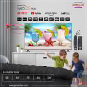 Generaltec GLED4K55SM 4K Ultra HD Smart Television 55inch (2024 Model)