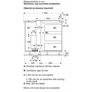 Bosch Series 8 Downdraft Built In Chimney Hood DDW88MM60B