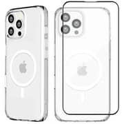 Max & Max Clear Case With Screen Protector Transparent iPhone 16 Pro Max - MXIP16PRMMSCCB