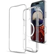 Glassology iPhone 16 Pro MagSafe Clear Case with Screen Protector, Slim Shockproof, Wireless Charging Compatible, Anti-Yellowing Bundle