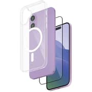 Smartix UG Magnetic Case With Screen Protector Clear iPhone 16 Plus
