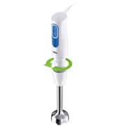 Braun Hand Blender with Beaker 600ml, 600 Watt, White and Blue - MQ20001MWH