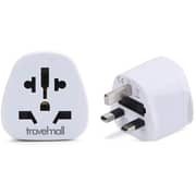 Travelmall 1 Pc World Travel Adaptor White