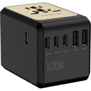 Travelmall 6 Port Laptop Adaptor Black - SW13100BKCG