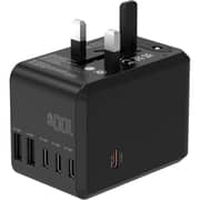 Travelmall 6 Port Laptop Adaptor Black - SW13100BKCG