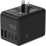 Travelmall 6 Port Laptop Adaptor Black - SW13100BKCG