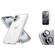 Fitit MagSafe Case with Screen Protector and Lens Protector Clear iPhone 16