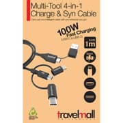 Travelmall 5-in-1 USB Cable 1m Black
