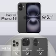 Fitit MagSafe Case with Screen Protector and Lens Protector Black iPhone 16