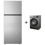Hisense Top Mount Refrigerator 328 Litres RT328N4DGN + Front Load Washer