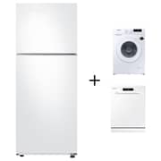 Samsung Top Mount Refrigerator 304 Litres RT41CG5004WW + Washing Machine + Dishwasher