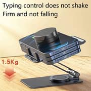 Yesido Foldable Rotating Phone Desktop Holder Stand Black