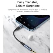 Yesido 8 Pin to 3.5mm Female Audio Adapter Black