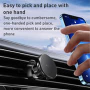 Yesido 2-in-1 Magnetic Car Phone Holder Black