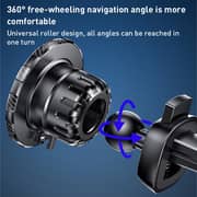 Yesido 2-in-1 Magnetic Car Phone Holder Black