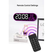 Budi GH8021 Digital LED Wall Clock with Remote Control