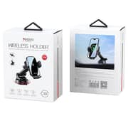 Yesido 2-in-1 Wireless Charging Car Holder Set Black