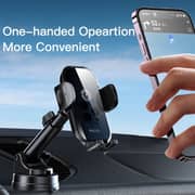 Yesido 2-in-1 Wireless Charging Car Holder Set Black