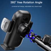 Yesido 2-in-1 Wireless Charging Car Holder Set Black