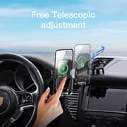 Yesido 2-in-1 Wireless Charging Car Holder Set Black