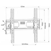 Beetec Tilt TV Wall Mount Black
